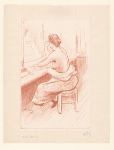 Femme à sa toilette