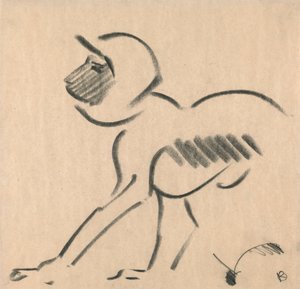 Singe accroupi - Henri Gaudier Brzeska
