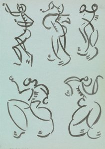 Cinq études de figures dansantes