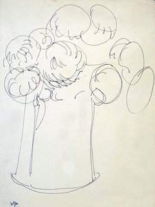 Fleurs dans un pichet