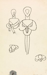 Quatre études pour deux conceptions figuratives - Henri Gaudier Brzeska