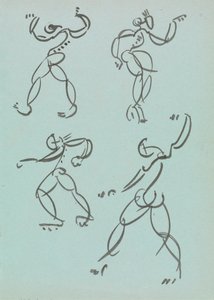Quatre études de figures dansantes