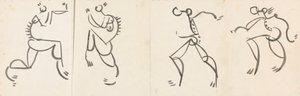Frise de Quatre Figures Dansantes - Henri Gaudier Brzeska
