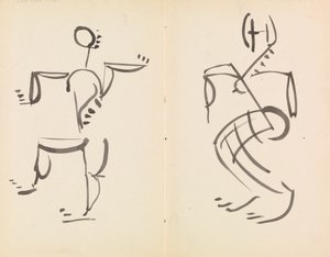 Figures dansantes masculines et féminines - Henri Gaudier Brzeska