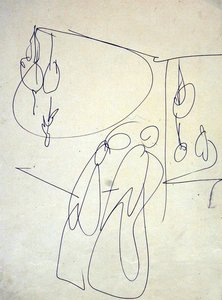 Acheteurs devant la volaille - Henri Gaudier Brzeska