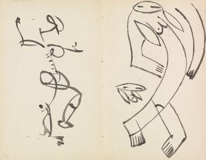 Études de deux figures dansantes - Henri Gaudier Brzeska