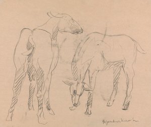 Deux chèvres - Henri Gaudier Brzeska