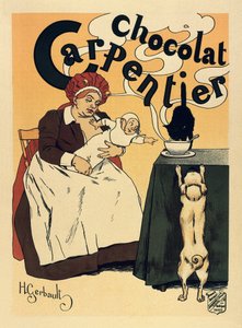 Publicité pour la boisson chocolatée Carpentier, vers 1900 - Henri Gerbault