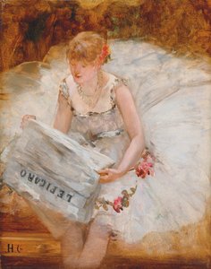 Ballerine lisant Le Figaro