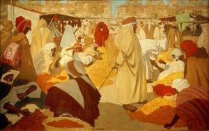 H. Evenepoel, marché aux oranges à Blidah - Henri Jacques Edouard Evenepoel