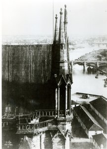 Vue de la cathédrale Notre-Dame de Paris et de la Seine, vers 1853