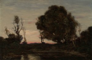Paysage au crépuscule - Henri Joseph Harpignies