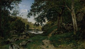 Chemin des roches dans le Morvan