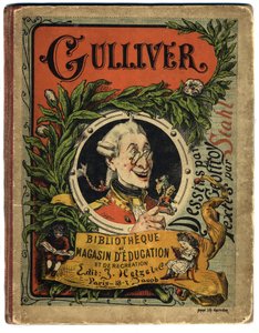 Portrait de Lemuel Gulliver. Couverture pour « Les Voyages de Gulliver » par Jonathan Swift (1667-1745)