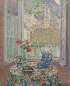 Table surplombant la cour, 1926