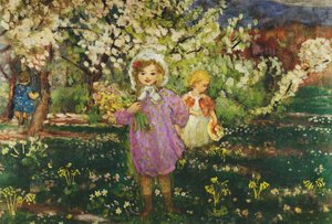 Les Enfants un Verger en Fleurs, 1914 - Henri Lebasque