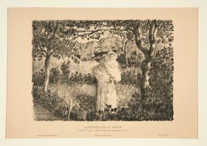 La promenade au jardin - Henri Lebasque