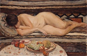 Nu avec un Bol de Fruits