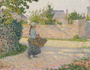 Jeune paysanne retournant au village - Henri Lebasque
