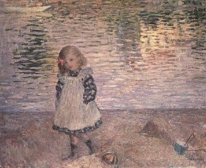 Jeune fille sur la plage