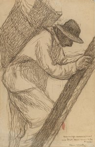 Ouvrier sur une échelle - Henri Martin
