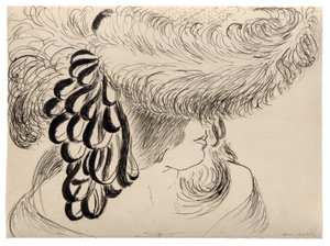 Fille au chapeau de plumes (Mlle Antoinette) - Henri Matisse