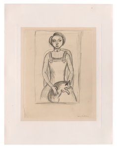 Fille avec un chat - Henri Matisse