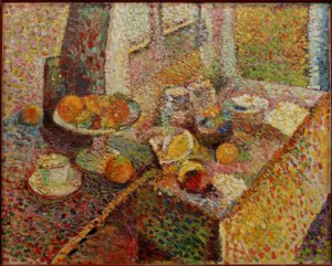 Nature morte: Buffet et table
