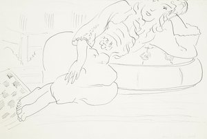 Odalisque damier, coussin