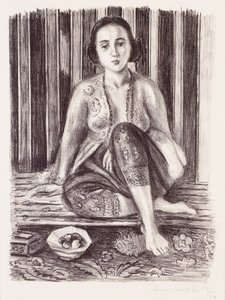 Odalisque avec une coupe de fruits - Henri Matisse