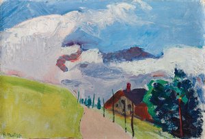 Paysage suisse (Route de Chezieres à Villars)