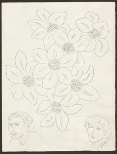 Les Fleurs, planche 6 des Poésies de Mallarmé - Henri Matisse