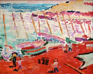 La plage rouge, Collioure, été 1905 (huile sur toile) - Henri Matisse