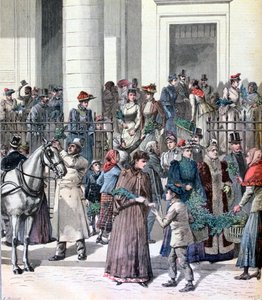 Dimanche des Rameaux, Semaine Sainte, Paris, 1891