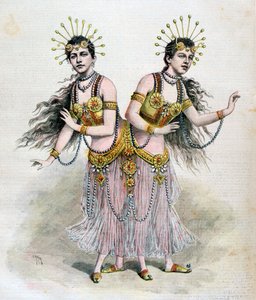Rosa et Josepha Blazek, sœurs siamoises de Bohême, 1891