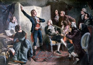 Rouget de Lisle chantant la Marseillaise