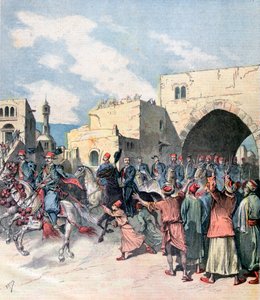 Le consul français arrive à Bethléem pendant les festivités de Noël, 1892