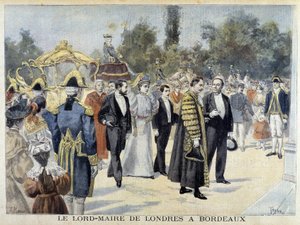 Le Lord Maire de Londres à Bordeaux - dans «Le Petit Journal» - Henri Meyer