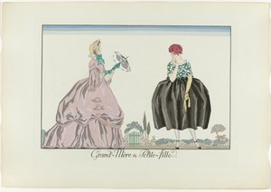 Grand-Mère & Petite-fille (Le Bonheur du Jour ou Les Grâces à la Mode)