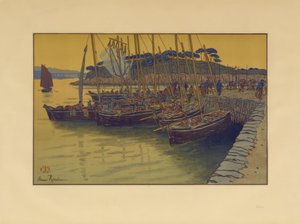 Arrivée de bateaux à Tréboul