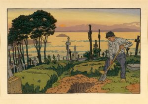 Le Fossoyeur du cimetière Saint-Jean à Tréboul