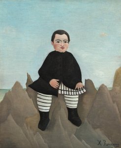 Garçon sur les rochers - Henri Rousseau