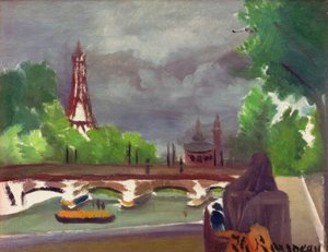 Esquisse, vue de la Tour Eiffel et du Trocadéro - Henri Rousseau