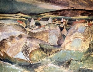 Village parmi les rochers, 1910