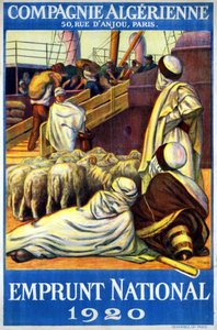 Affiche de la Compagnie Algérienne "Emprunt National"