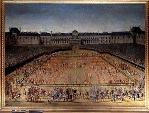 Le Grand Carrousel donné par Louis XIV dans la Cour des Tuileries à Paris, pour célébrer la naissance du Dauphin (1/11/1661), 5 juin