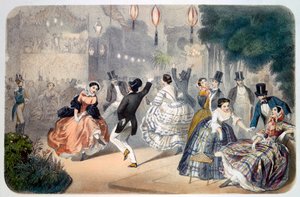 Soirée parisienne, vers 1845-1890