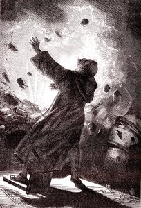 Le moine Berthold Schwartz, "De la Terre à la Lune" de Jules Verne - Henri de Montaut