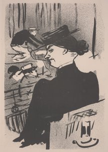 Un spectateur pendant le chant de Polin - Henri de Toulouse Lautrec