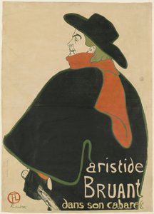 Aristide Bruant, dans son cabaret - Henri de Toulouse-Lautrec